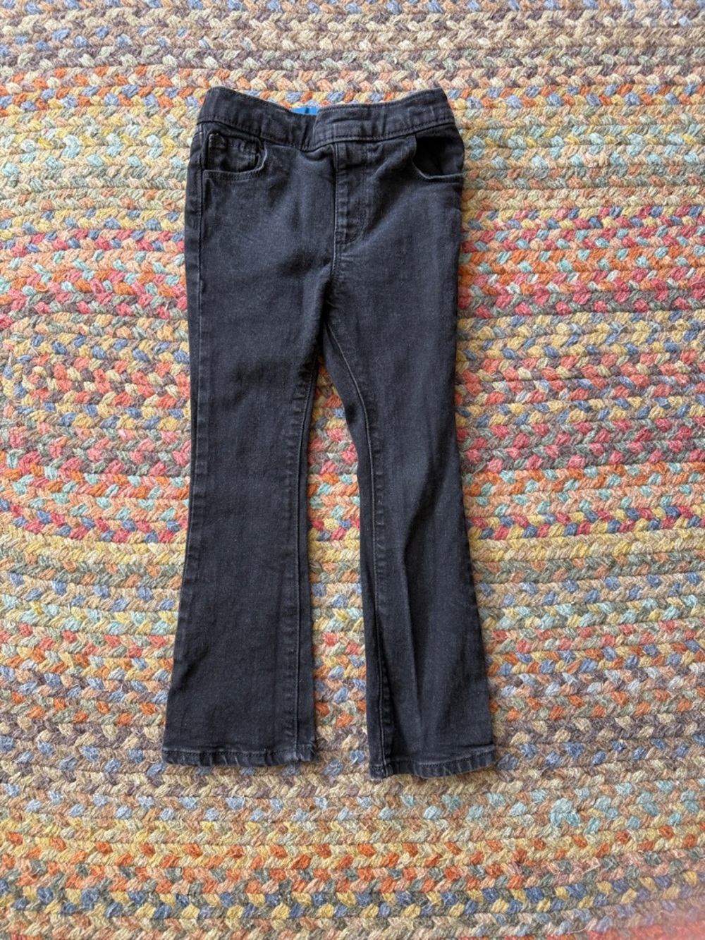 Old Navy Girls Black Flared Jeans Size 5